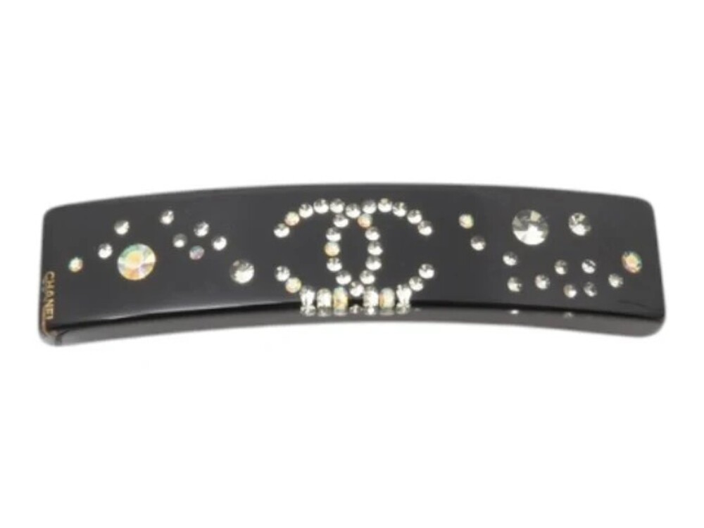 7530 - Chanel Coco Hair Barrette Black